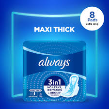 ALWAYS MAXI THICK 8pcs ( 3 packs)